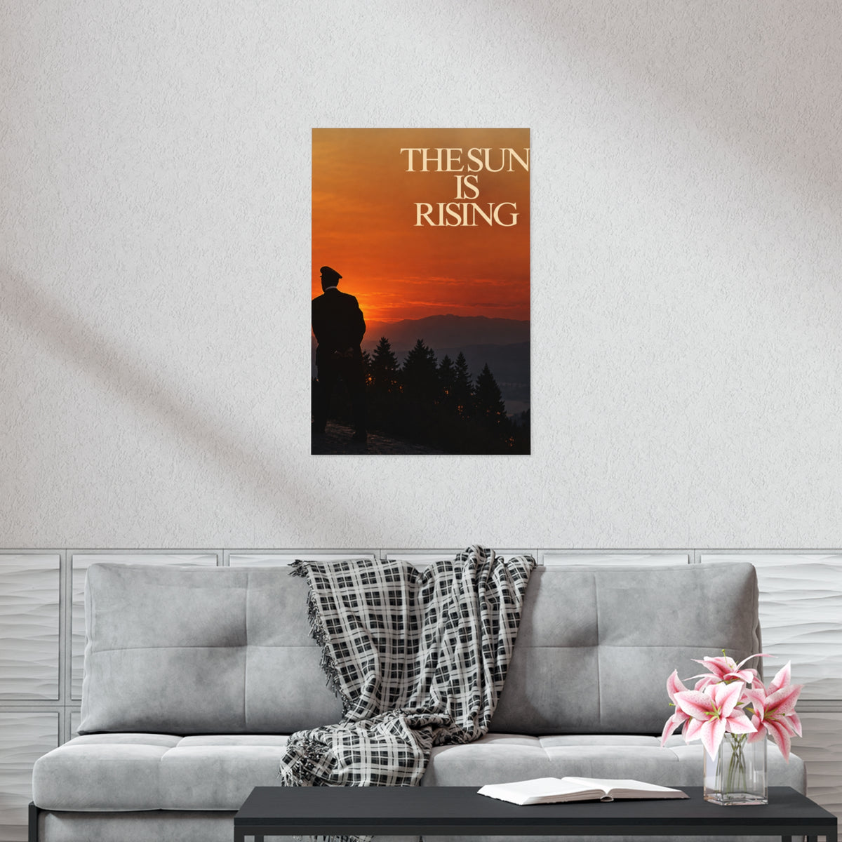 The Sun Is Rising Poster — Sunset Silhouette Wall Art