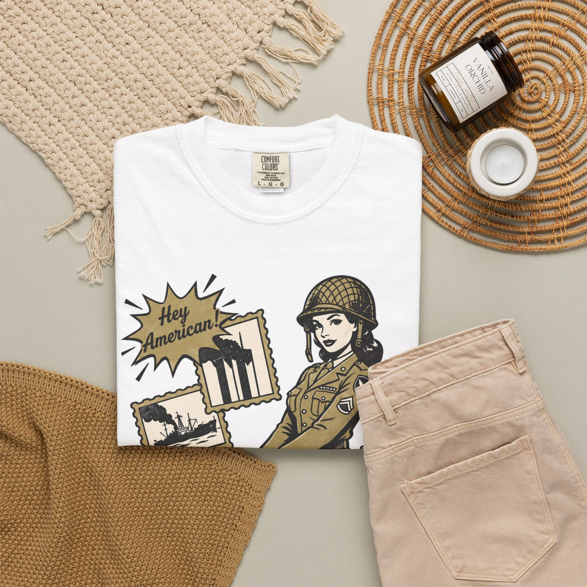 Classic White Tee — Garment-Dyed Unisex T-Shirt