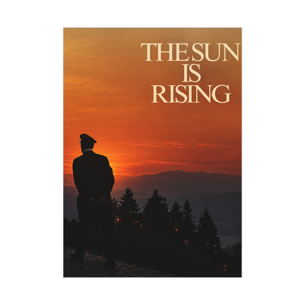 The Sun Is Rising Poster — Sunset Silhouette Wall Art