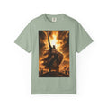 Viking Warrior Graphic T-Shirt — Fiery Norse Battle Scene