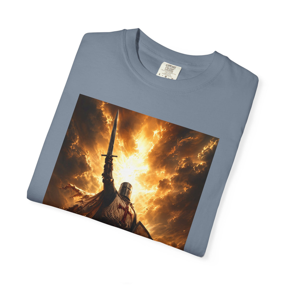 Viking Warrior Graphic T-Shirt — Fiery Norse Battle Scene