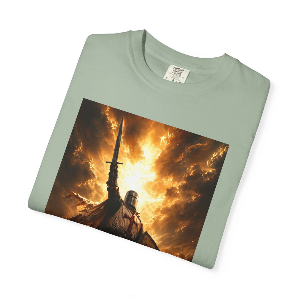 Viking Warrior Graphic T-Shirt — Fiery Norse Battle Scene