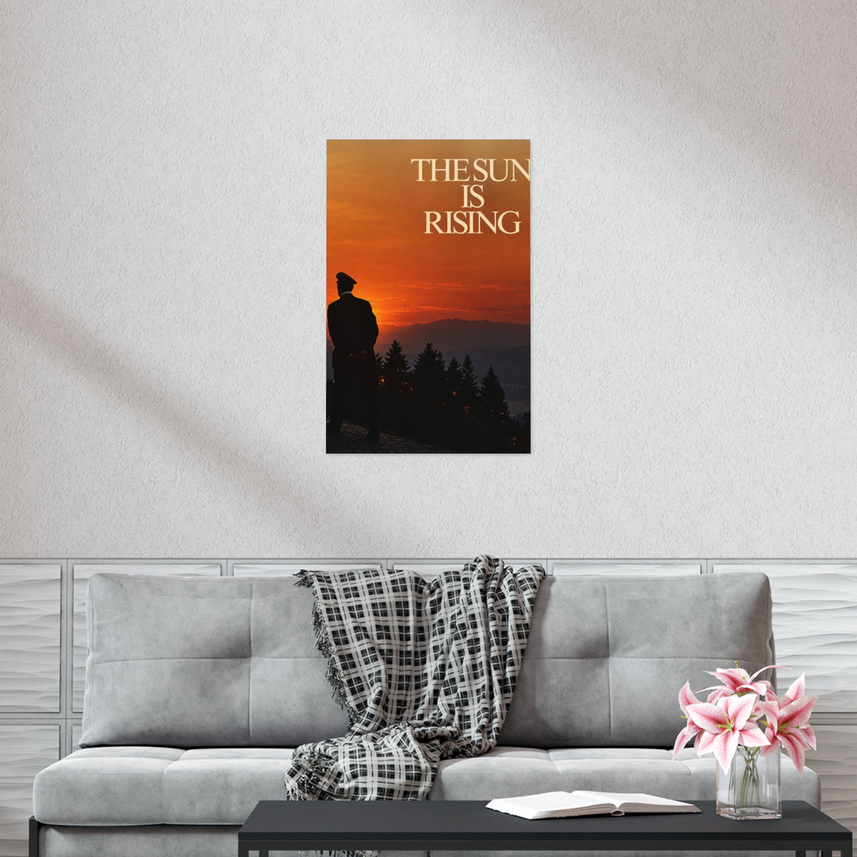 The Sun Is Rising Poster — Sunset Silhouette Wall Art