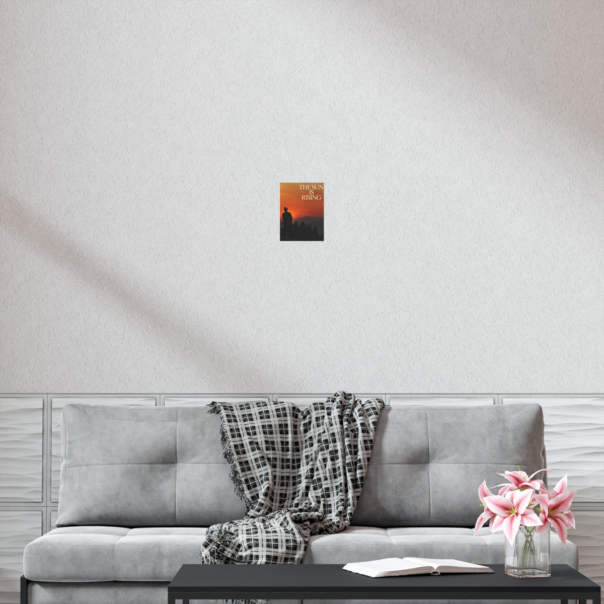 The Sun Is Rising Poster — Sunset Silhouette Wall Art