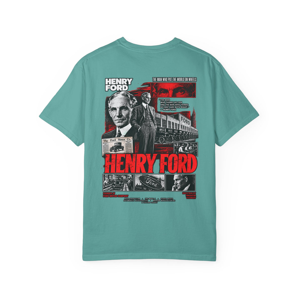 Henry Ford Graphic T-Shirt — Vintage Automotive Tribute Tee