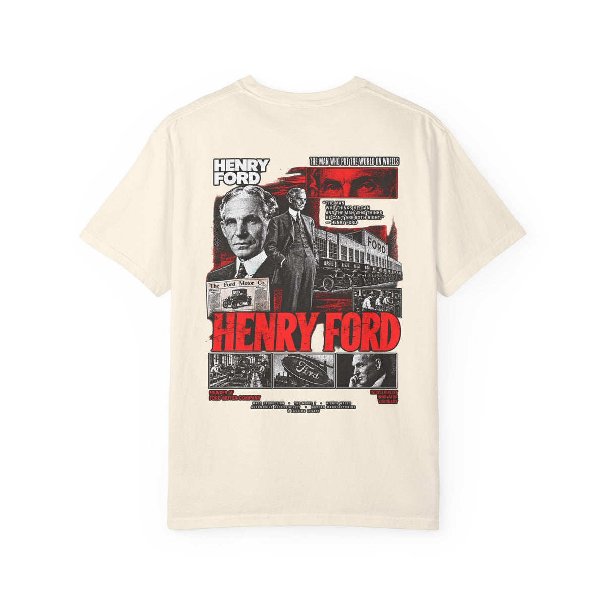 Henry Ford Graphic T-Shirt — Vintage Automotive Tribute Tee