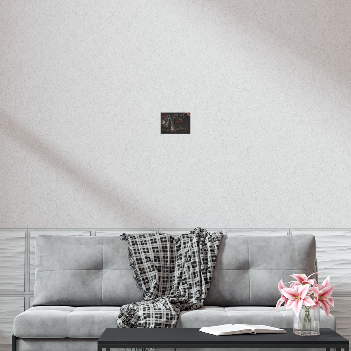 Christian Motivational Poster — "Make No Peace With Evil. Destroy It."