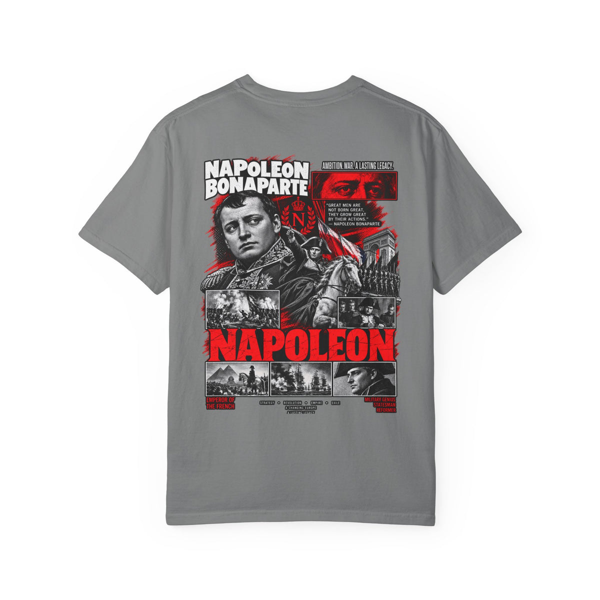 Napoleon Bonaparte Graphic T-Shirt — Vintage Historical Portrait Tee
