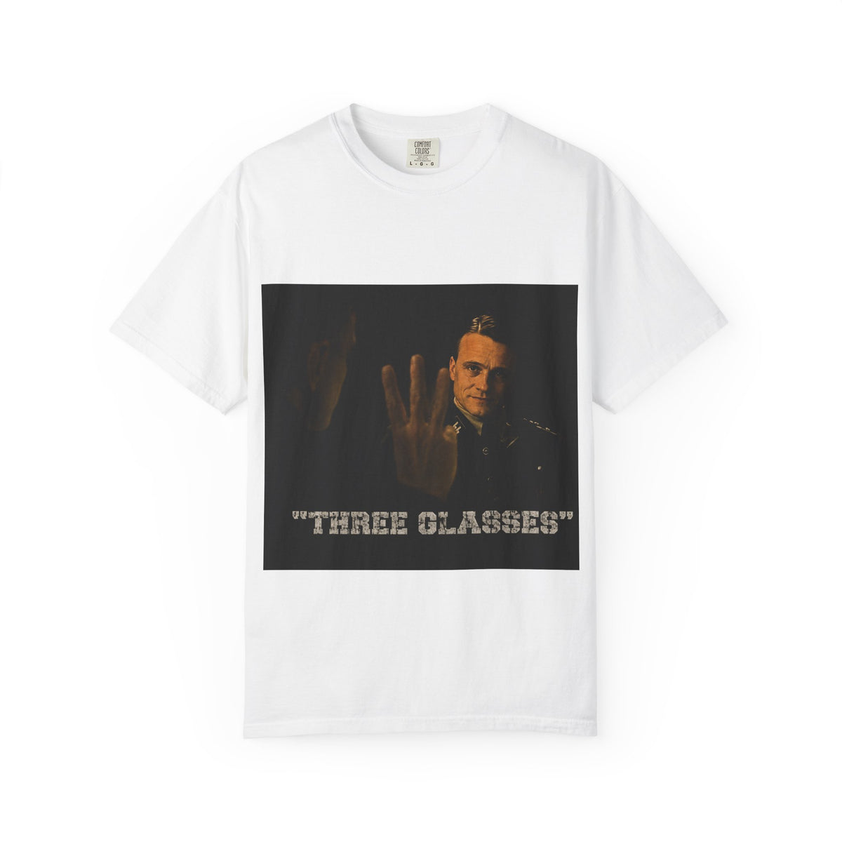 Graphic T-Shirt — "Three Glasses" Vintage Movie Poster Tee