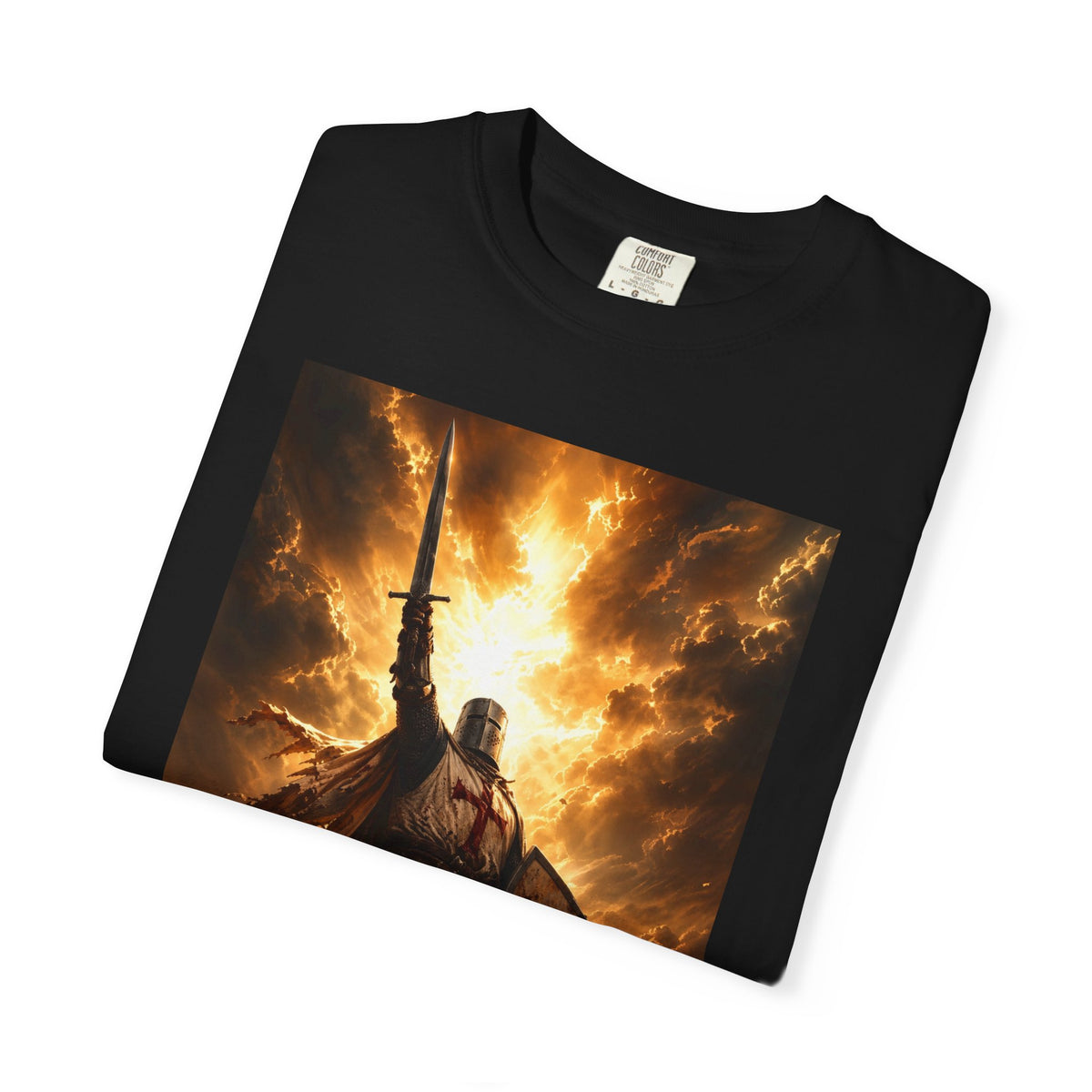 Viking Warrior Graphic T-Shirt — Fiery Norse Battle Scene