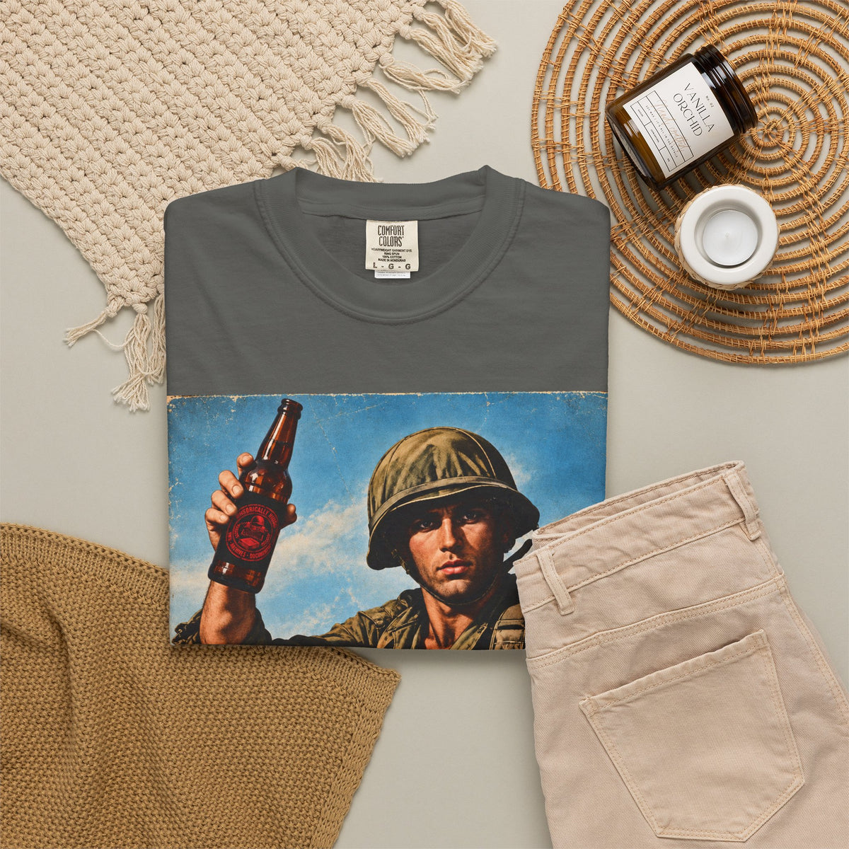 Israel Vintage Soldier T-Shirt – "I'm Not Dying for Israel" Graphic Tee