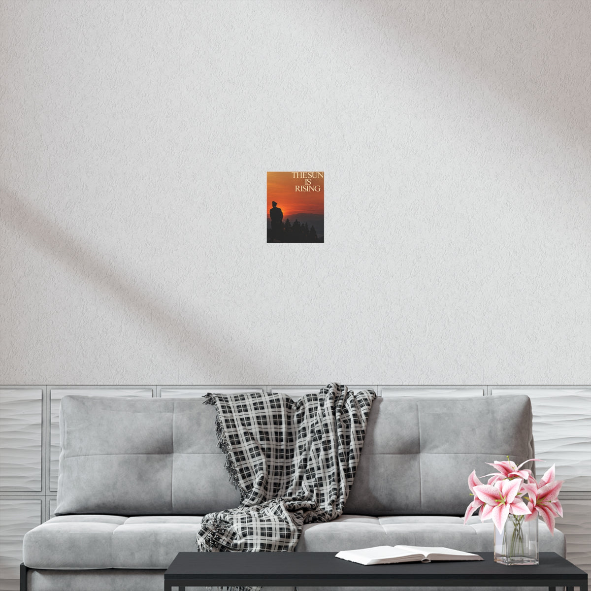 The Sun Is Rising Poster — Sunset Silhouette Wall Art