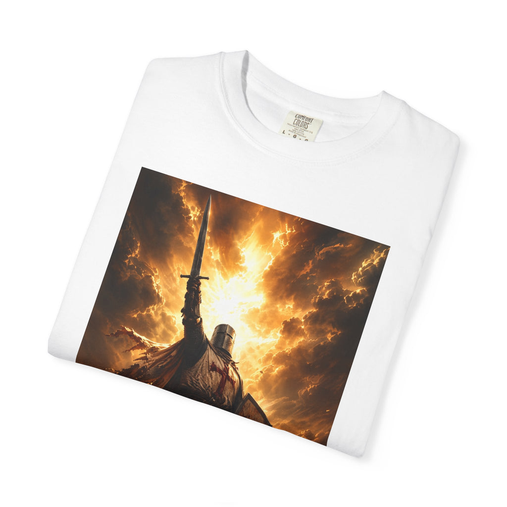 Viking Warrior Graphic T-Shirt — Fiery Norse Battle Scene