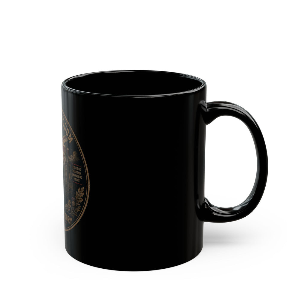 United Kingdom Lion Emblem Black Mug — Built on History 11oz/15oz