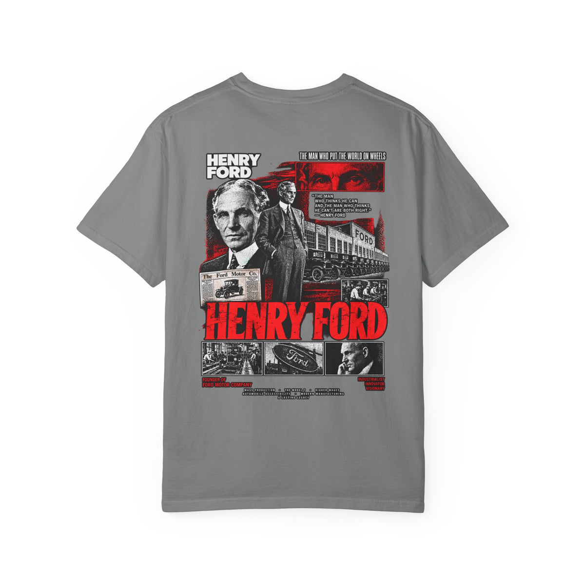 Henry Ford Graphic T-Shirt — Vintage Automotive Tribute Tee