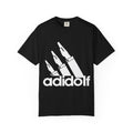 Controversial Parody Tee — "adidolf" Satirical Logo T‑Shirt
