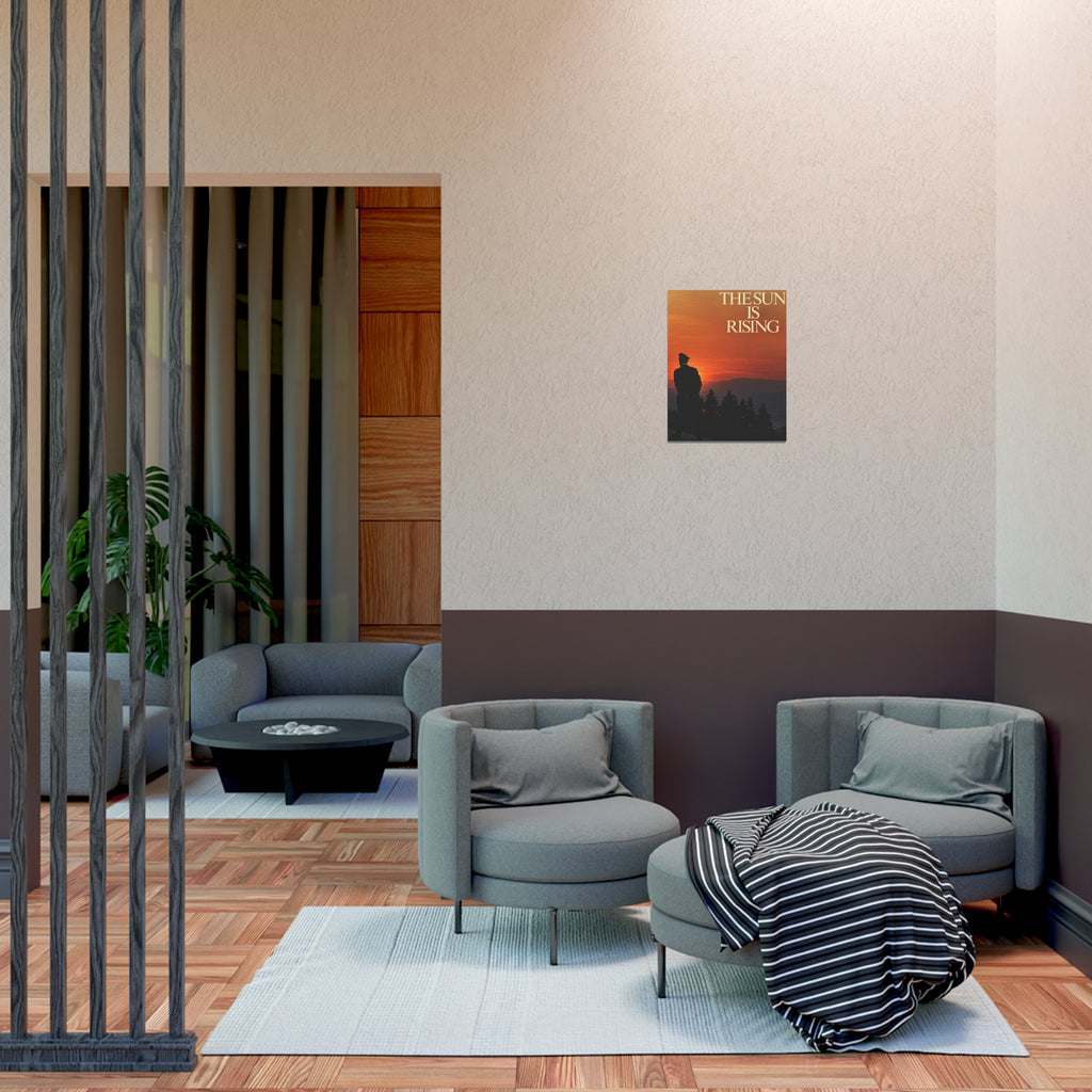 The Sun Is Rising Poster — Sunset Silhouette Wall Art