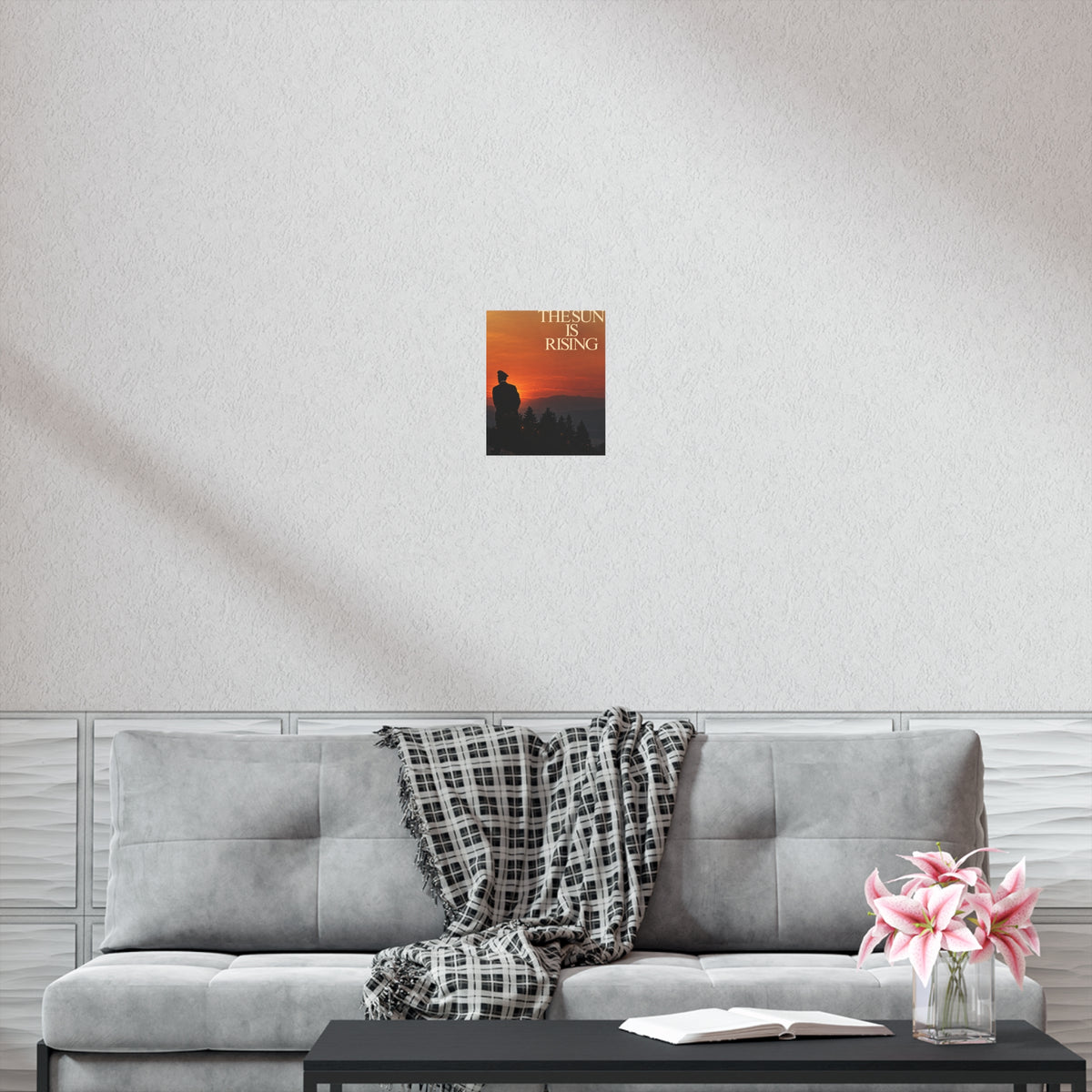The Sun Is Rising Poster — Sunset Silhouette Wall Art