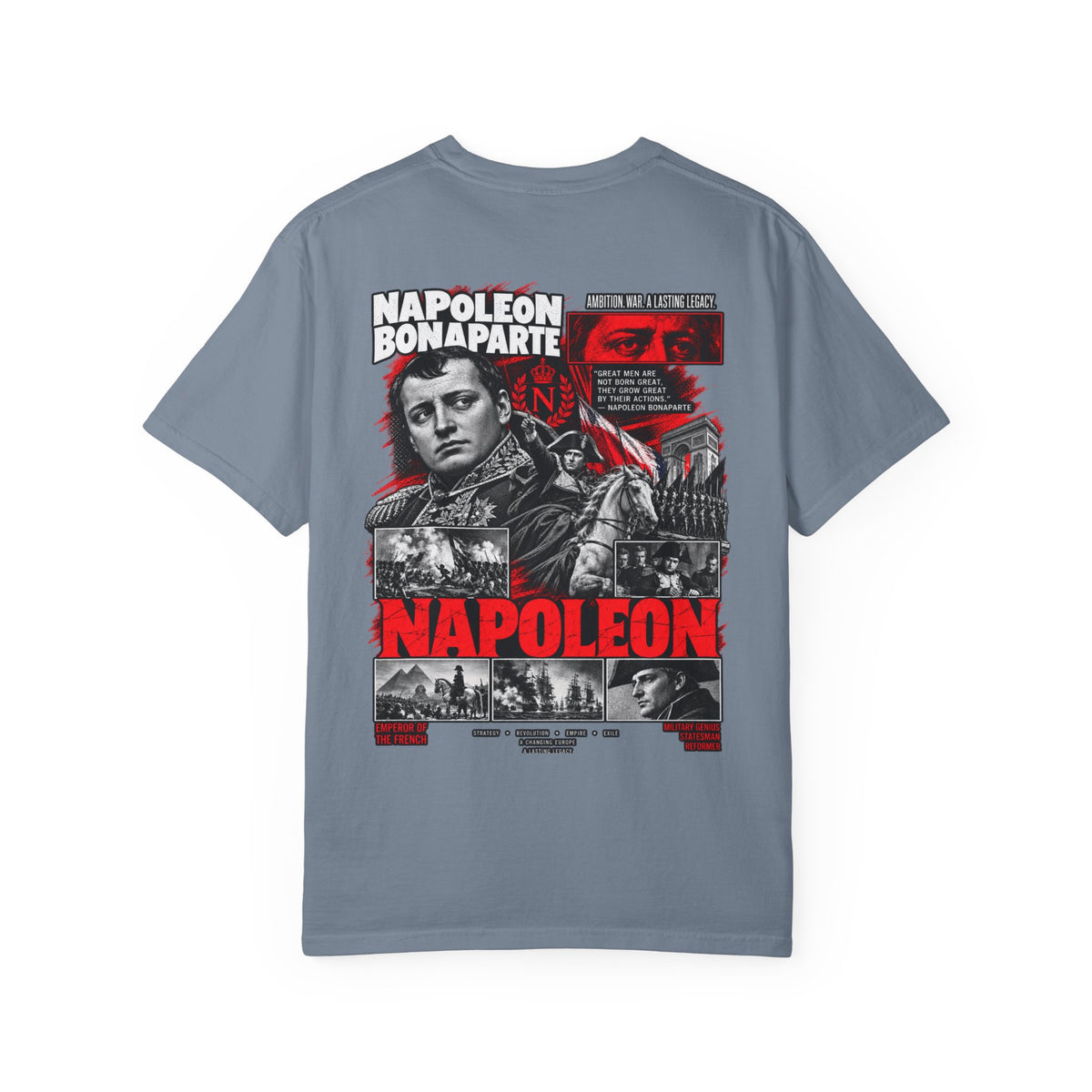 Napoleon Bonaparte Graphic T-Shirt — Vintage Historical Portrait Tee
