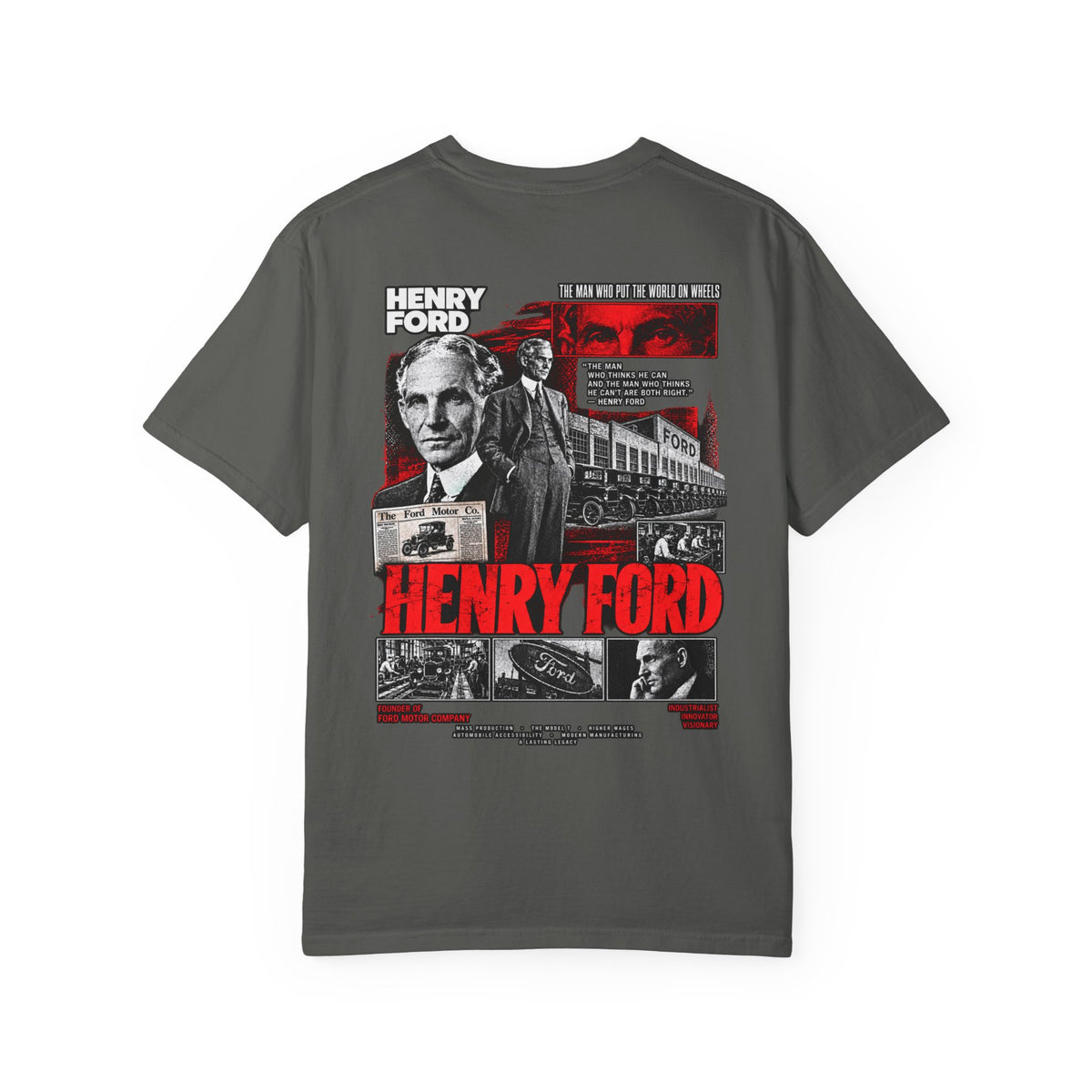 Henry Ford Graphic T-Shirt — Vintage Automotive Tribute Tee