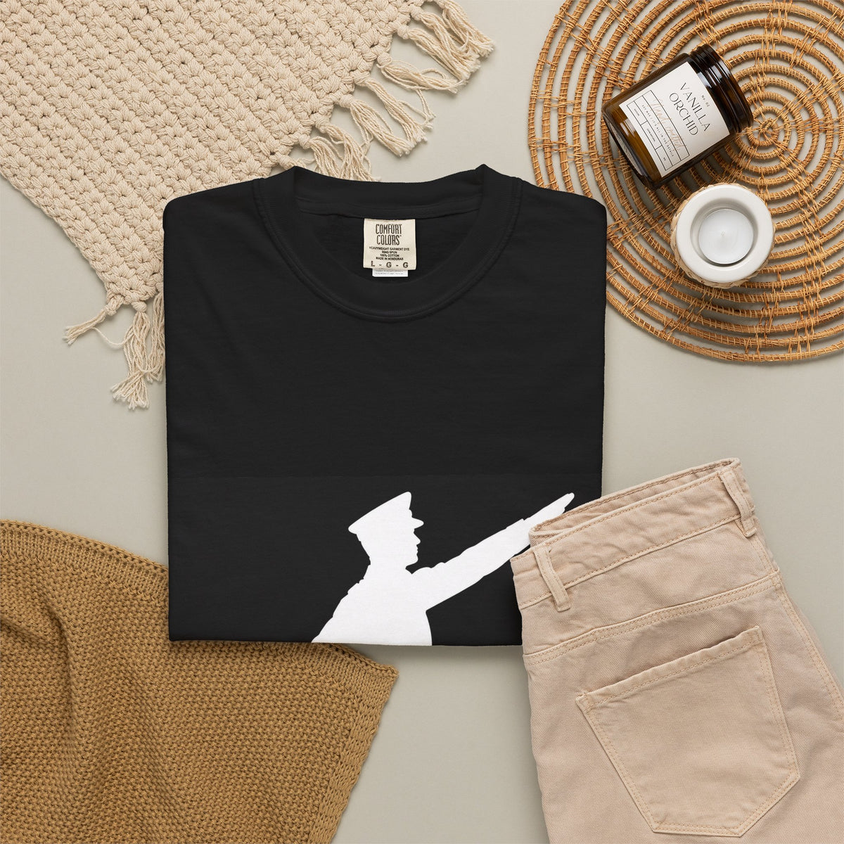Vintage Painter/Michael Jordan Salute Jump Silhouette T-Shirt