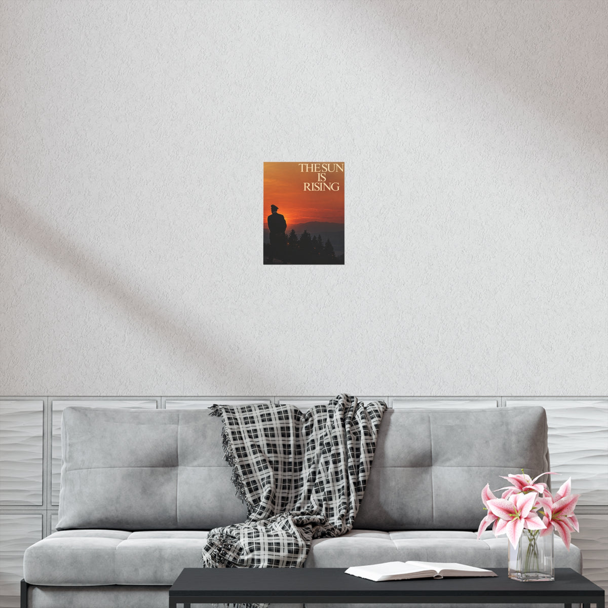 The Sun Is Rising Poster — Sunset Silhouette Wall Art
