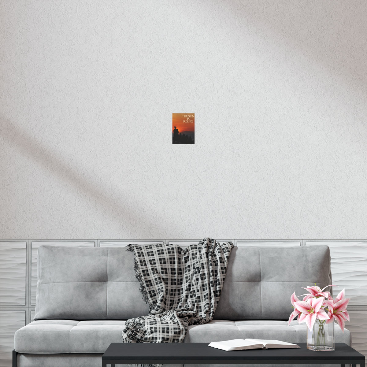 The Sun Is Rising Poster — Sunset Silhouette Wall Art