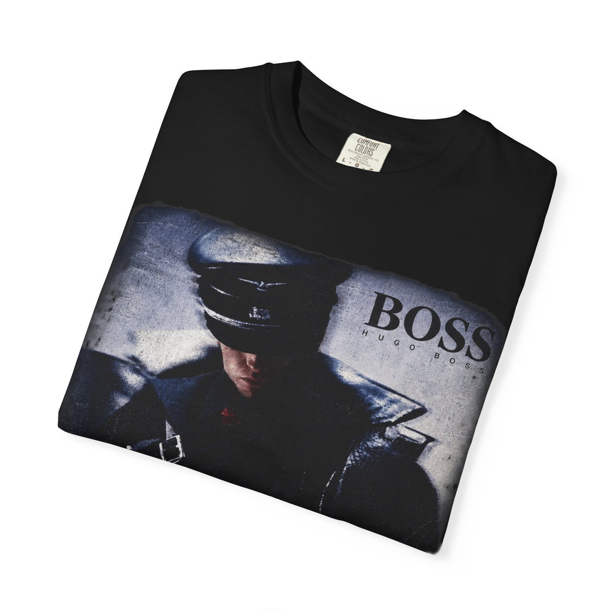 Boss Leather Jacket Graphic T‑Shirt