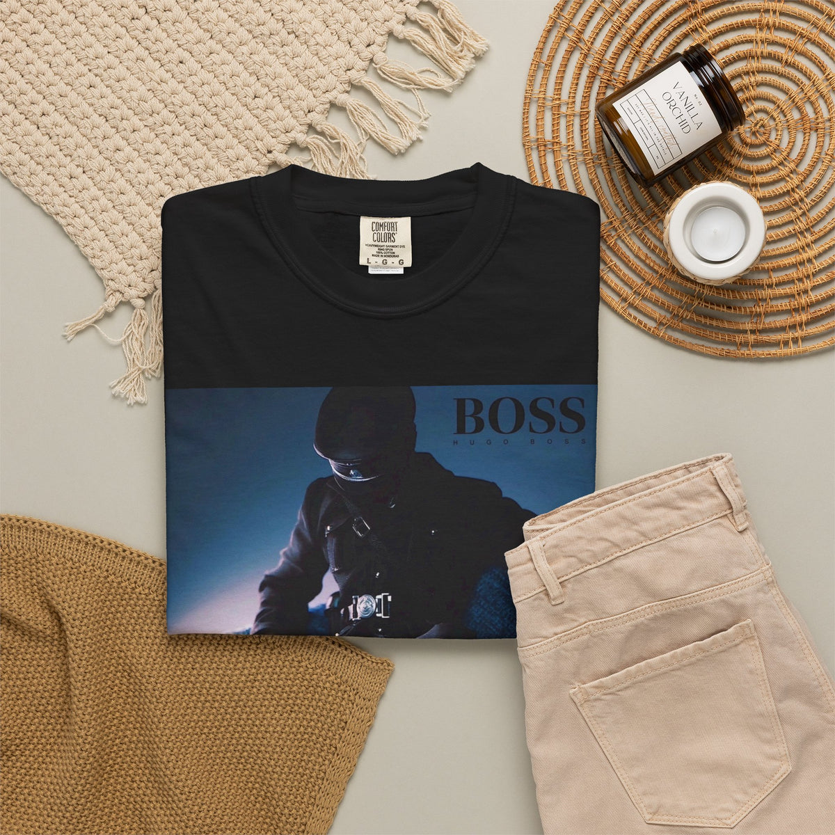 Boss Graphic T‑Shirt — Moody Photo Print Tee